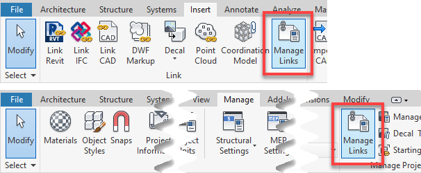 Ribbon - Manage Links Tool