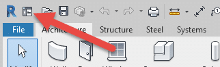 Revit 2019.1 QAT Home button