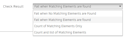 Model Checker Configurator Check Result options