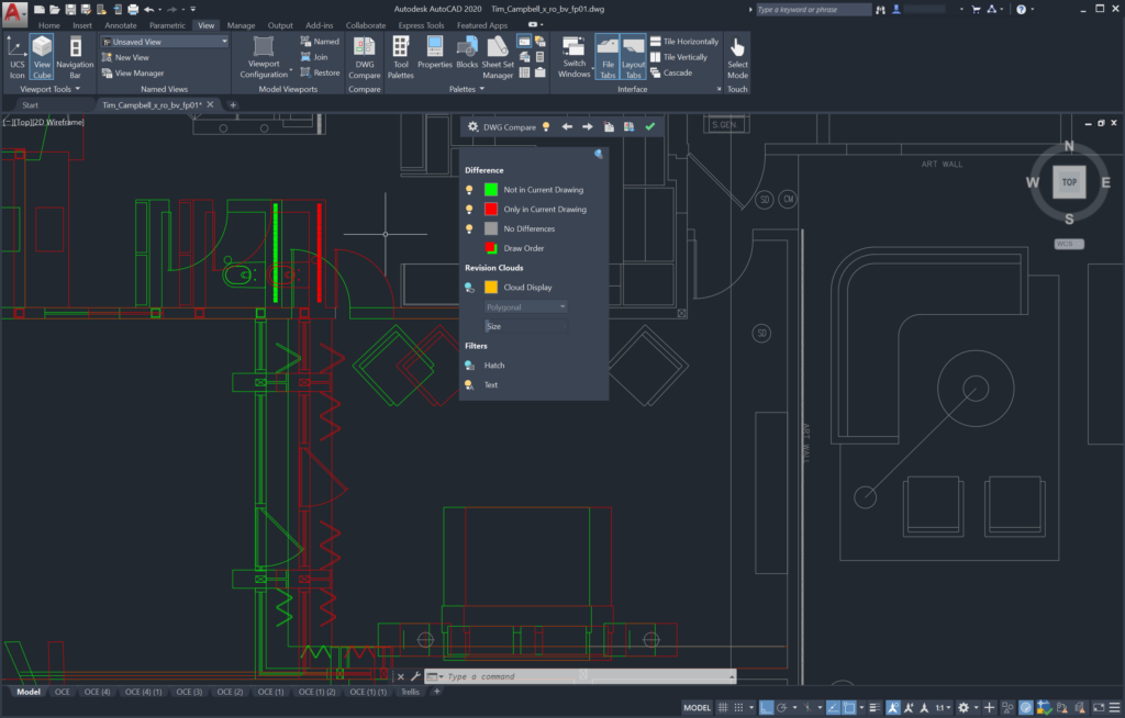 AutoCAD 2020 - Enhanced Drawing compare