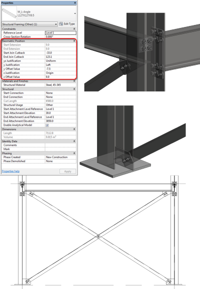 Autodesk Revit Structure 2014 - Improved Positioning of Beams and Braces