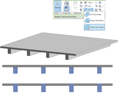 Autodesk Revit Structure 2014 - Join Geometry Ordering