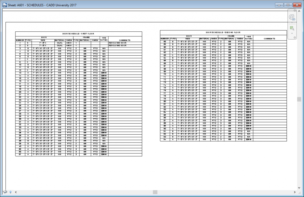 SS - schedules on sheet