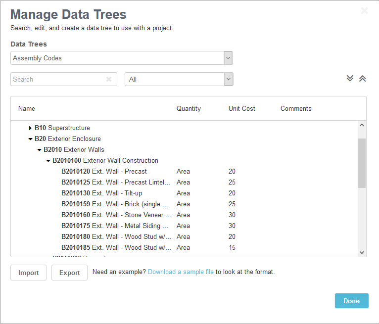 Assemble Data Tree