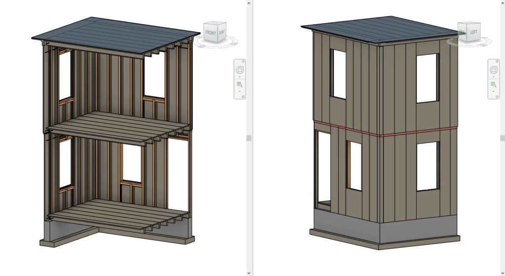 Corner Cutaway views